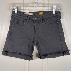 Anthropologie Pilcro And The Letterpress Stet Gray Cut Off Shorts Sz 24